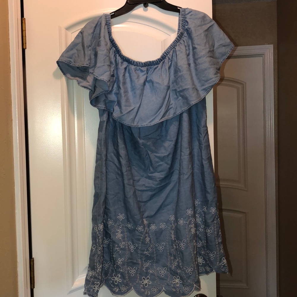 Old Navy Off the Shoulder Jean dress